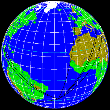  Sites Equidistant from Atlantic Peak 