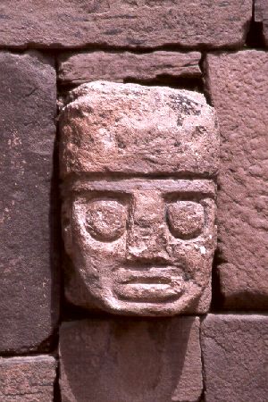  Stone Head at Tiahuanaco 