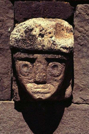  Stone Head at Tiahuanaco 