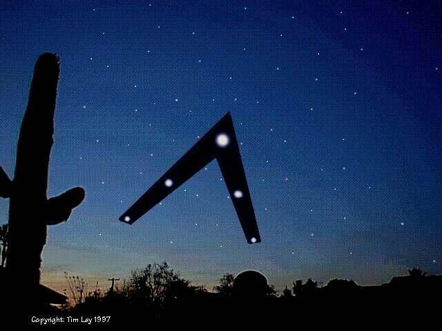 Tim Ley's Computer Illustration of the Phoenix Lights